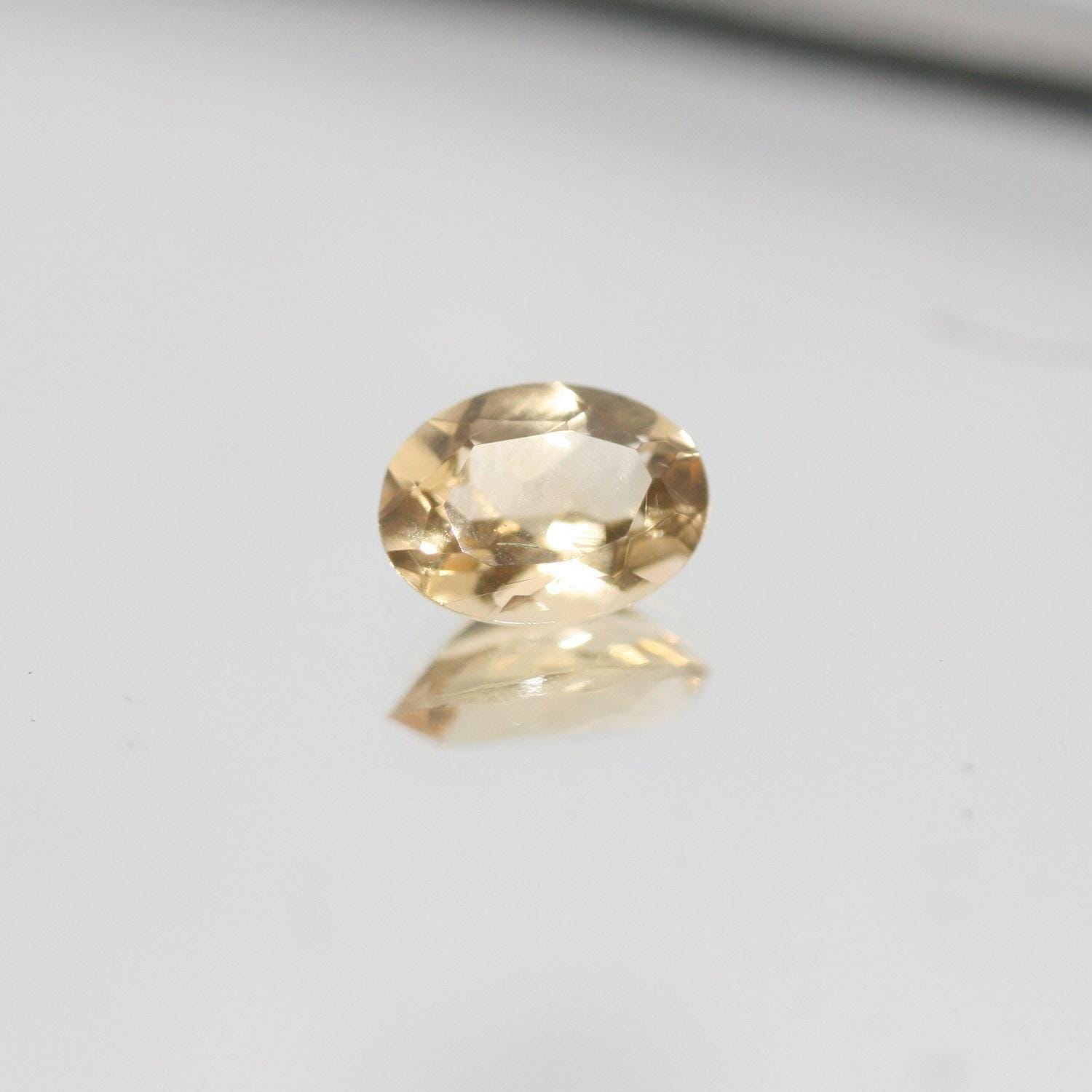 10 Pcs Lot Citrine Faceted Oval 5x7mm. (10 Pcs).- Item. 656LO