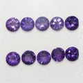 10 Pcs Lot Amethyst Round Faceted 6mm (10 pcs).- Ref: 133LO