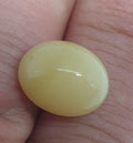 Natural Yellow African Opal Cabochon 14x11.5mm. (6.4ct.)- Rare Color Opal- Unusual Gems- Wholesale Supplier
