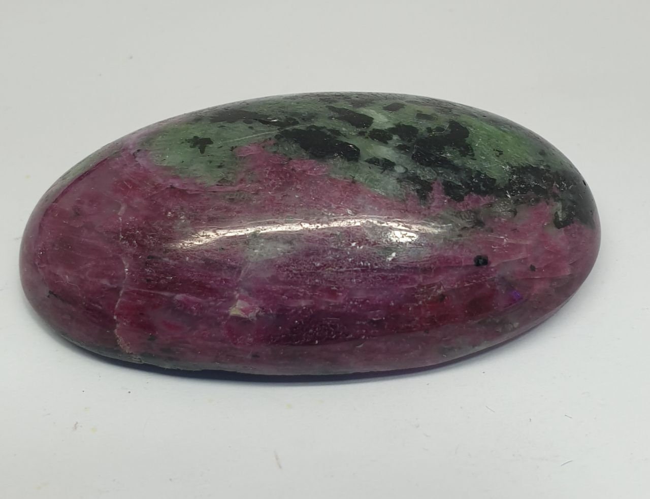 HUGE museum Piece Ruby Zoisite Oval Cabochon 49.3x29.2x13.3mm.-(171.66 ct) Natural Untreated Gemstone