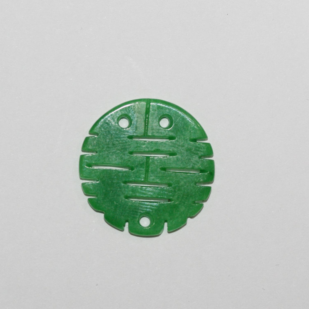 Pendentif en jade vert 21 mm