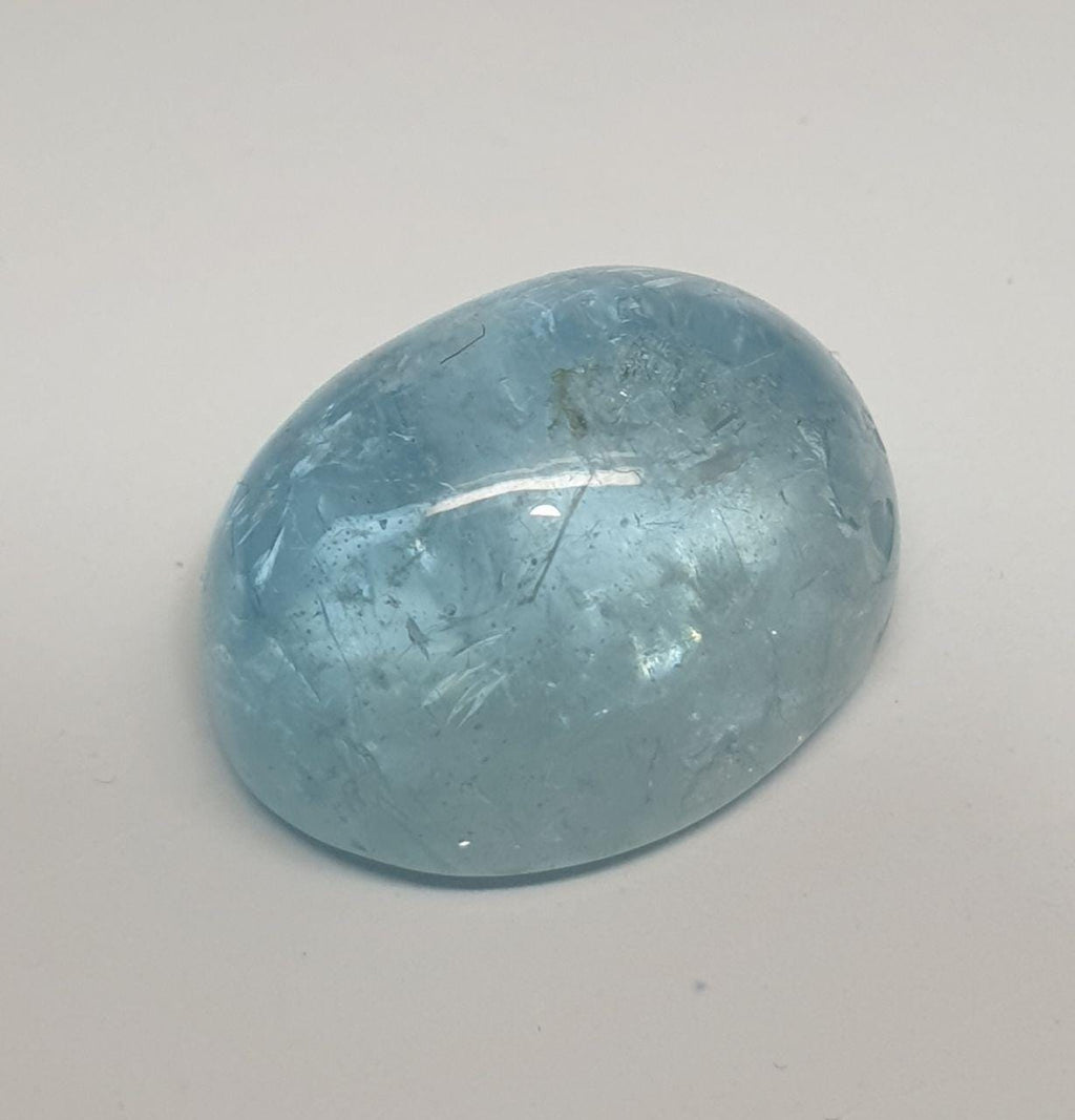 Deep Blue Aquamarine Cabochon  18x14mm 18.75ct- Stones Gemstones Wholesale Stone- Cut Stones And Cabochons