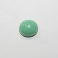 Cabochon ovale lisse de chrysoprase 13,5 x 12 mm (8,94 ct).