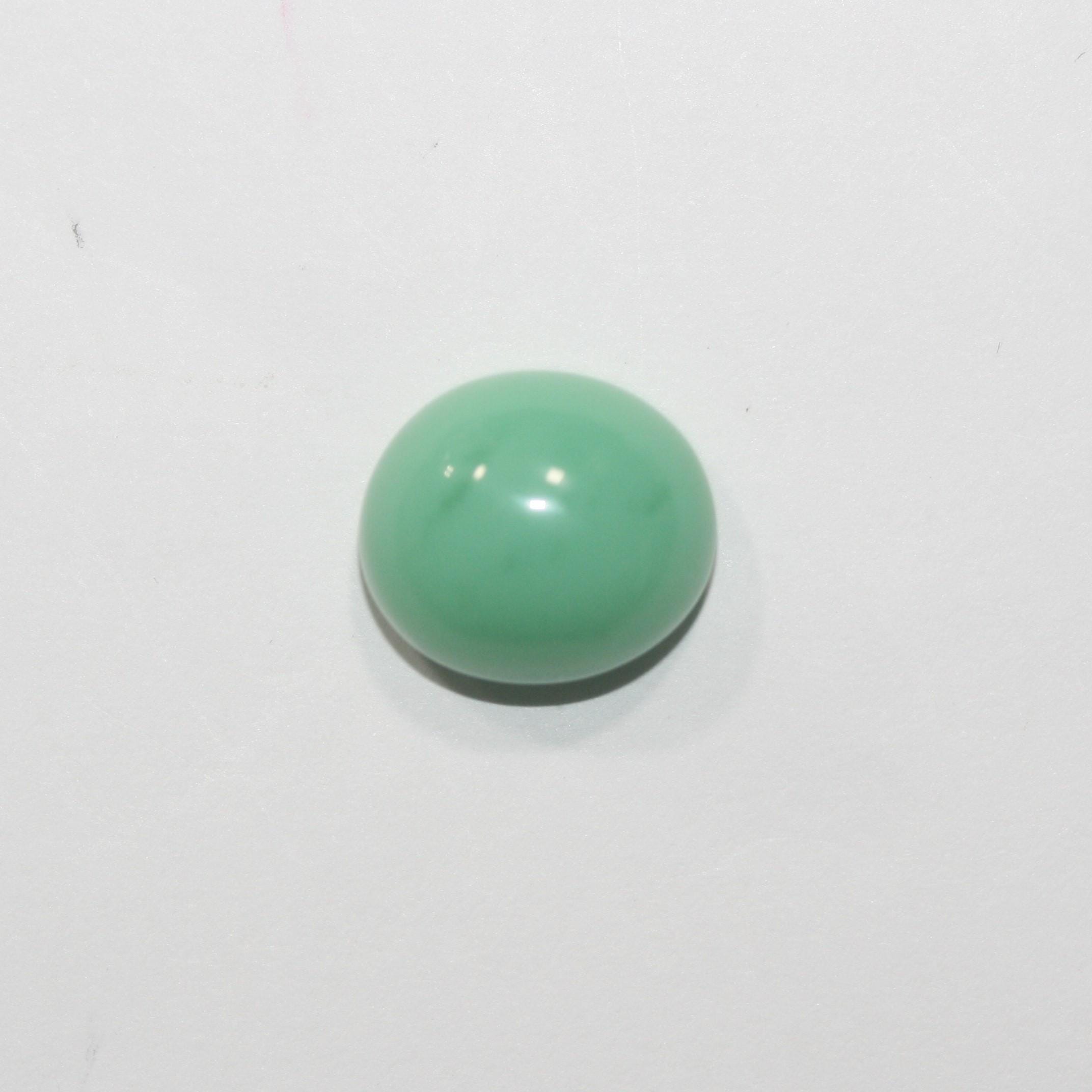 Chrysoprase Smooth Oval Cabochon 13.5x12mm. (8.94ct.).