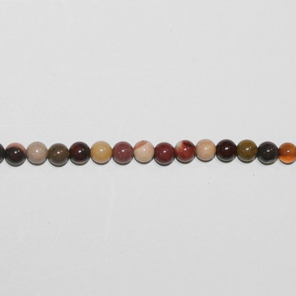 Cuentas redondas lisas de St. Mookaite de 16", 4-4,5 mm, tira de 40 cm.