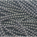 Perles rondes lisses en hématite St de 39 cm (15 pouces), 3 mm de diamètre. Longueur du fil : 39 cm.