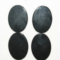 4 pièces de cabochons plats ovales lisses en onyx 30x22x2mm (4 pièces).