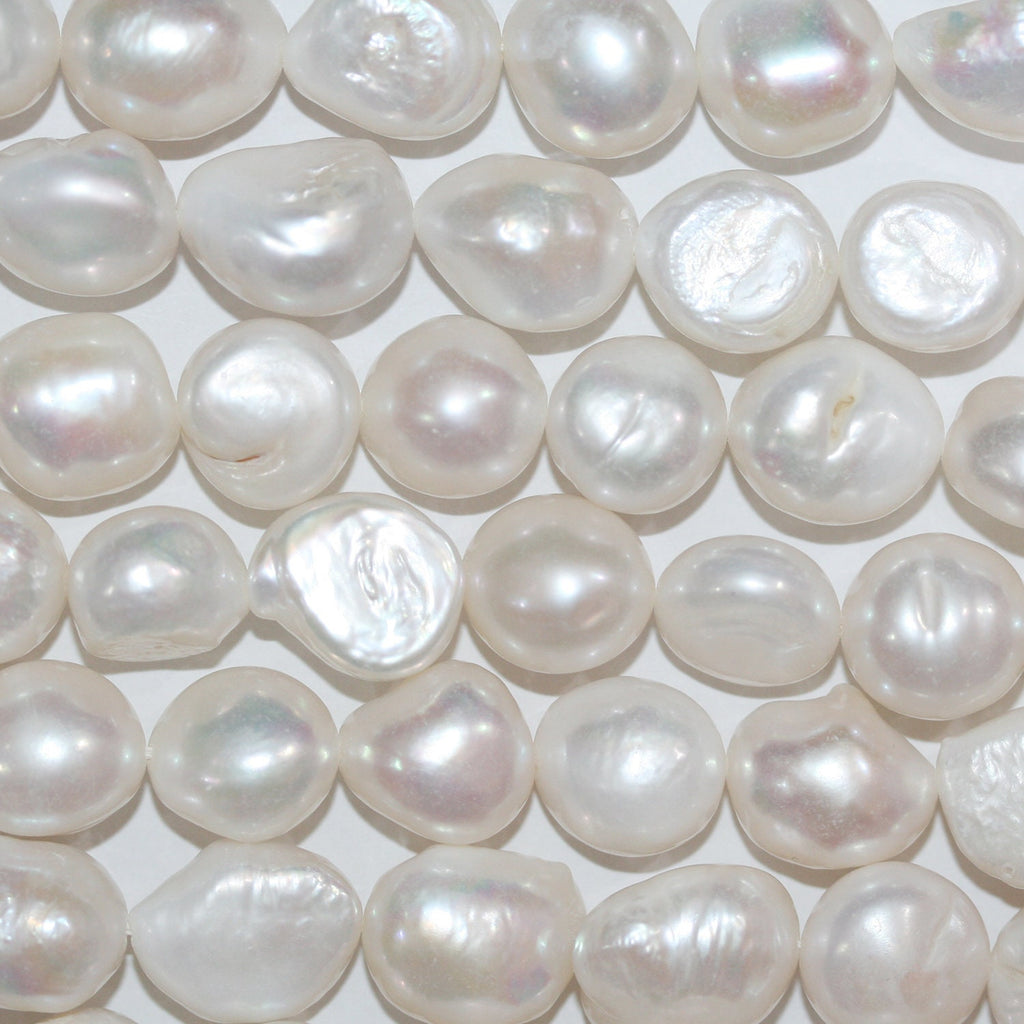 13" St Freshwater Baroque Pearl 12-15mm.-Strand 37cm  -Natural Pearls wholesale Prices