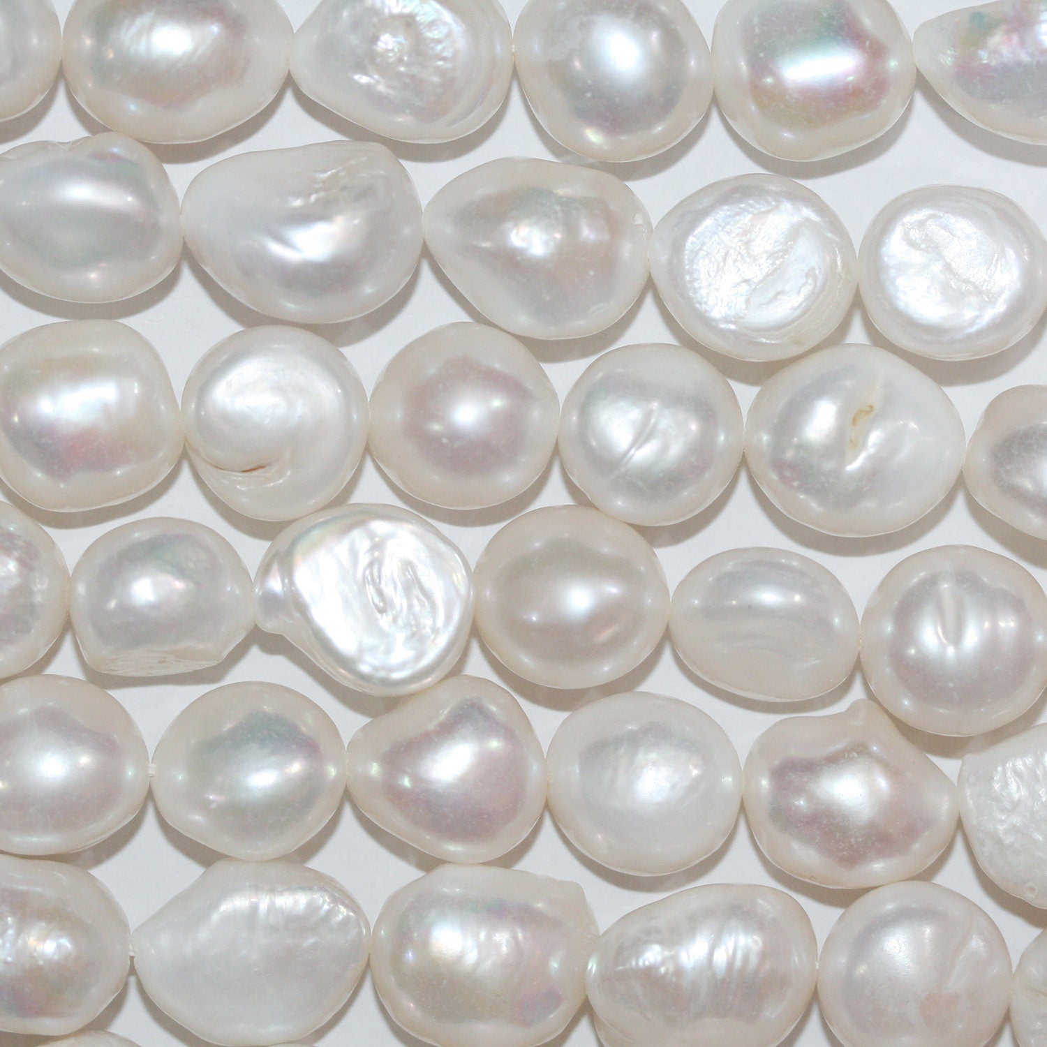 13" St Freshwater Baroque Pearl 12-15mm.-Strand 37cm  -Natural Pearls wholesale Prices
