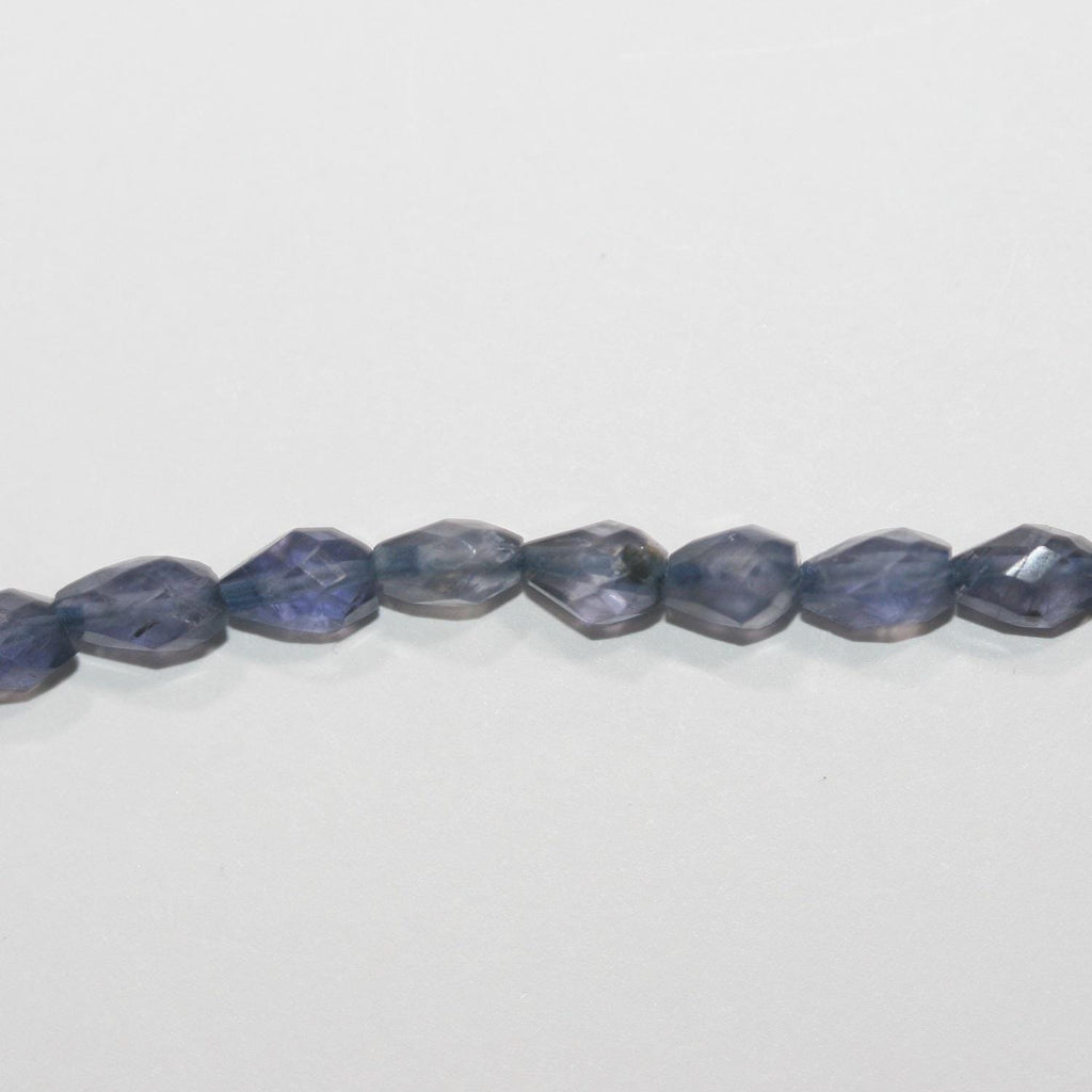 13" St Iolite Faceted Drop Beads 7x5mm. Approx.-Strand 33cm.-Item.4908