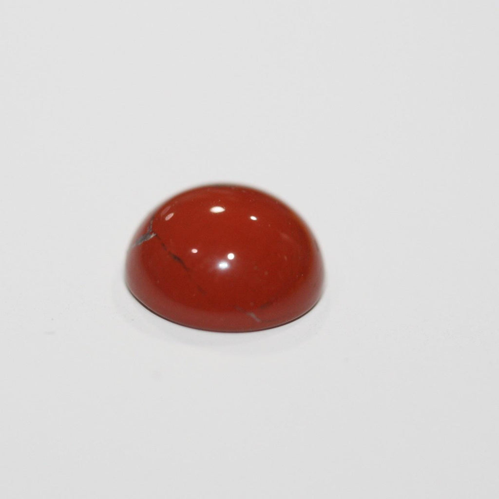Smooth Round Red Jasper Cabochon  ( 10Pcs ) 8mm.