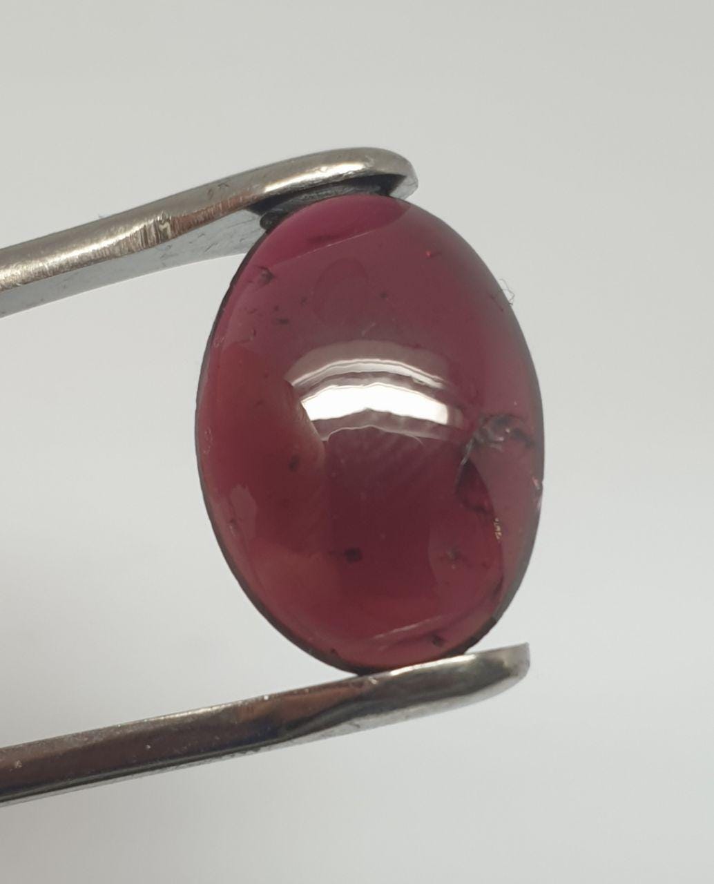 Almandine Smooth Oval Garnet Cabochon 18x13mm. (11.4ct.) Earth Mined