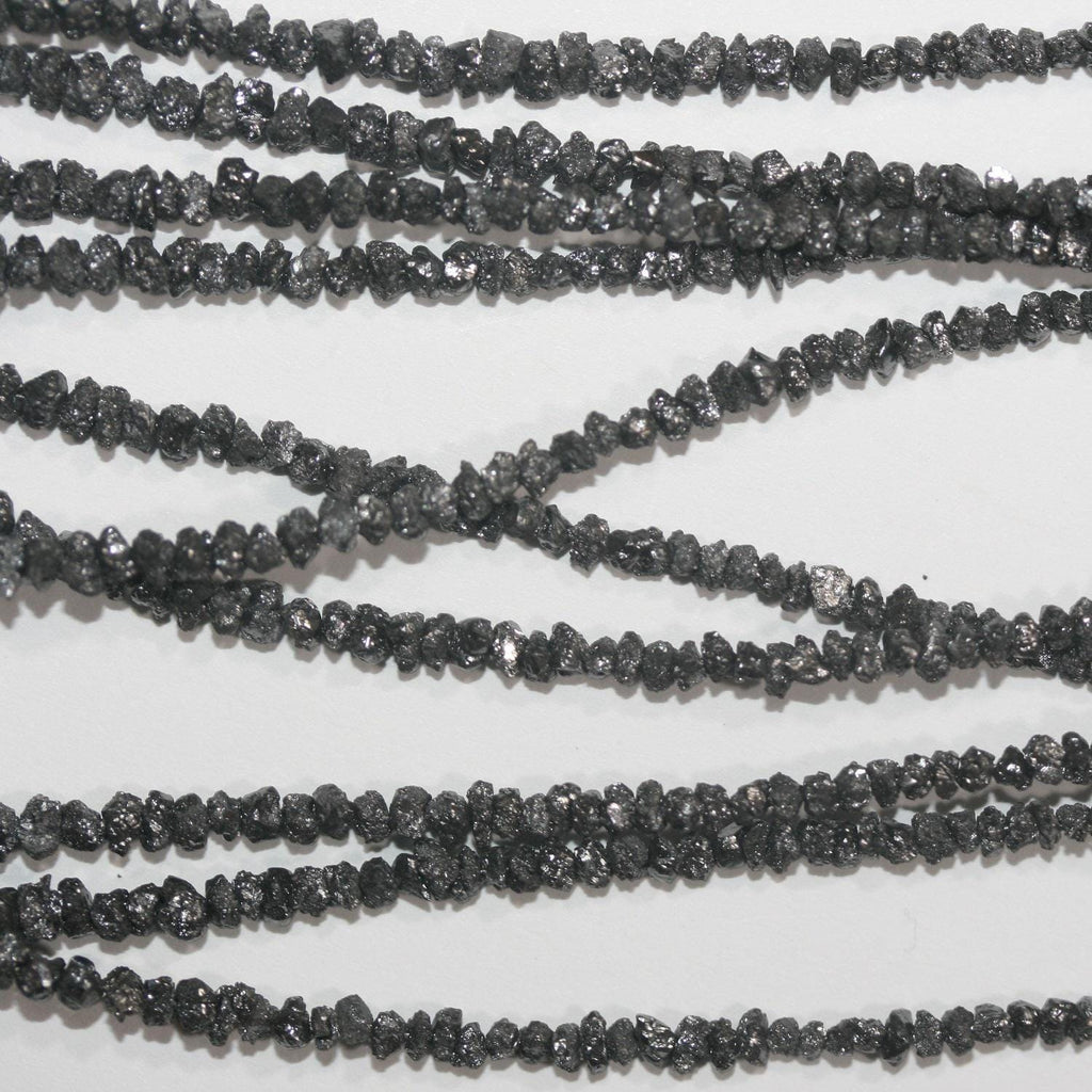 14" St Black Diamond Unpolish 1.5-2.5mm.-Strand 38cm.-Item.7295