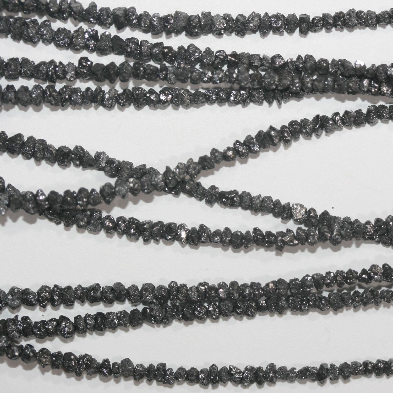 14" St Black Diamond Unpolish 1.5-2.5mm.-Strand 38cm.-Item.7295