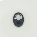 Pendentif ovale lisse en onyx 20x15mm (2 pièces)