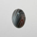 Lote de 2 cabujones ovalados de ágata de Botswana (2 unidades) de 25 x 18 mm