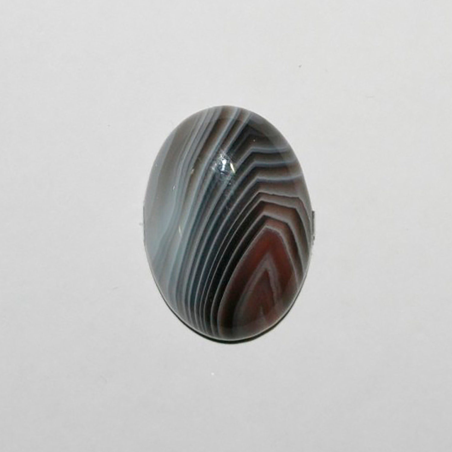 Lote de 2 cabujones ovalados de ágata de Botswana (2 unidades) de 25 x 18 mm