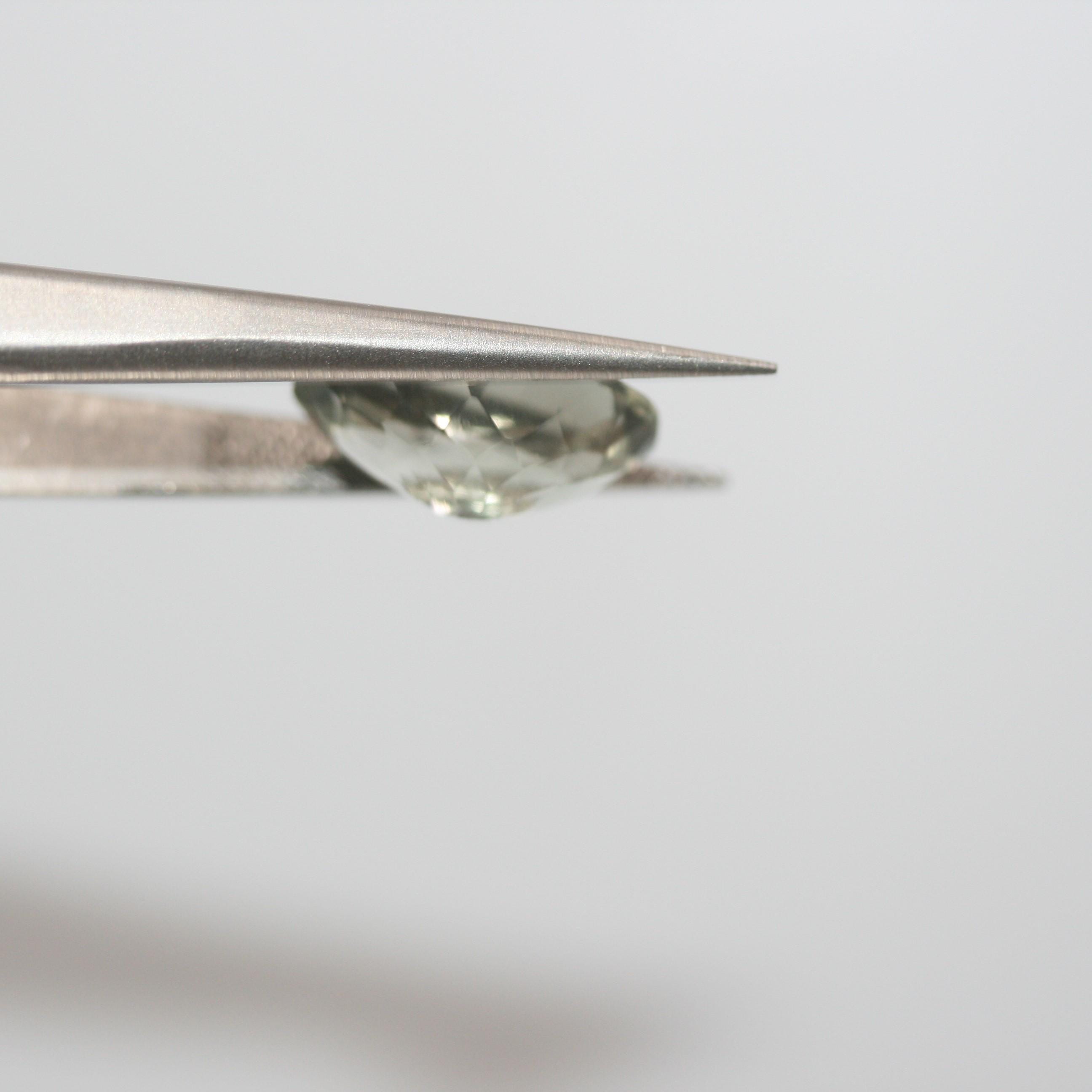 Lote de 4 piezas de prasiolita facetada ovalada de 14 x 10 mm (4 piezas) - Artículo 660LO