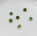 Lot de grenats tsavorites ronds à facettes de 1,6 à 1,7 mm (6 pièces) - Pierres précieuses en vrac - Prix de gros