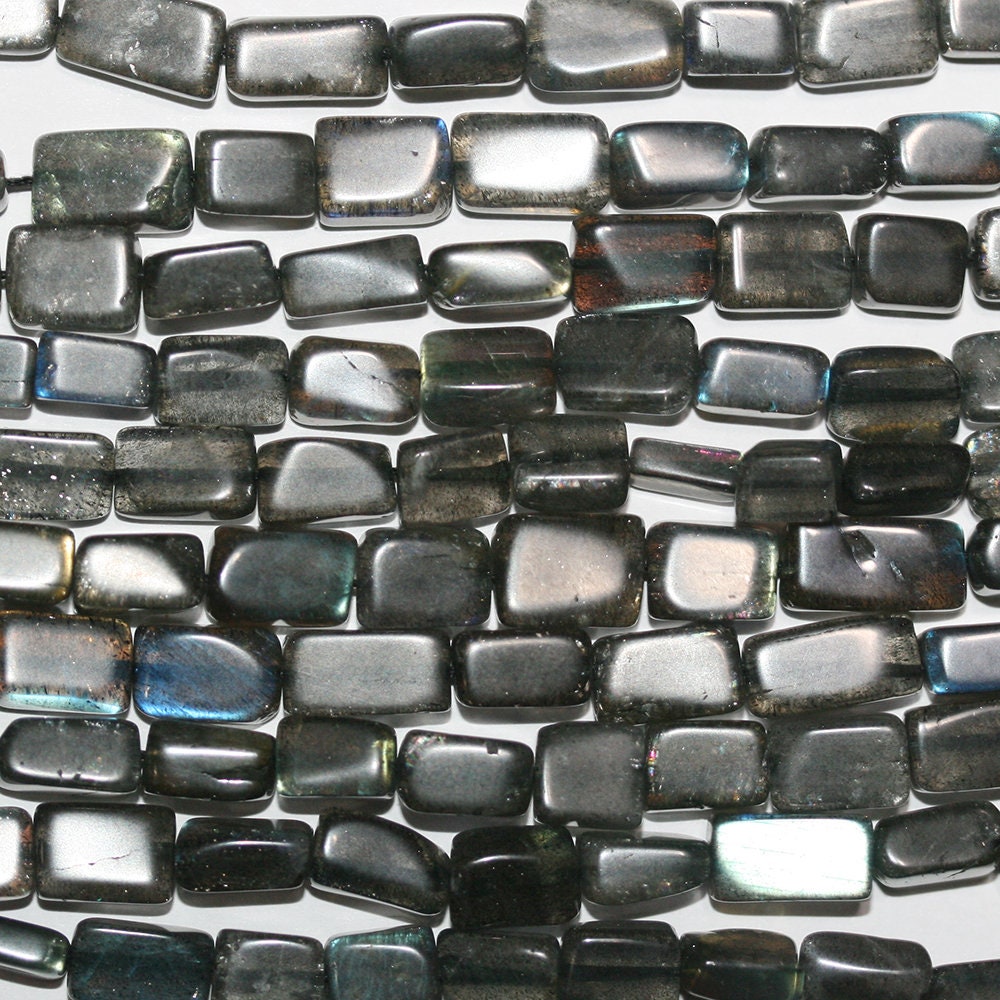 14" St Labradorite Smooth Brick Prism  Beads  9x5mm.Approx.-Strand 35mm