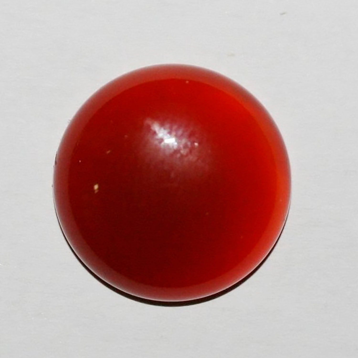 Lote de 6 cabujones redondos de cornalina de 20 mm (6 piezas)