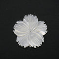 Colgante Flor Tallada Nácar 30mm.- Ref.14835