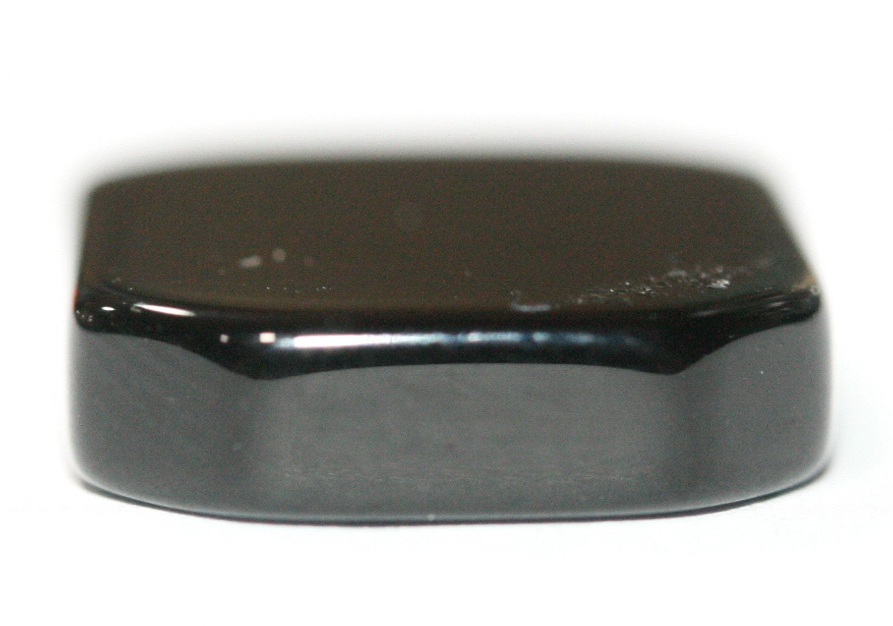 Lote de 6 cabujones planos octogonales lisos de ónix de 16 x 12 mm. Grosor: 2 mm. (6 piezas)