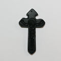 Colgante Cruz de Obsidiana 44x25mm.
