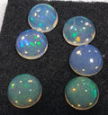 Ethiopian Opal Lot Round Cabochon 6mm. (6pcs)  -Gemstone Parcels-Loose Stones Wholesale Price