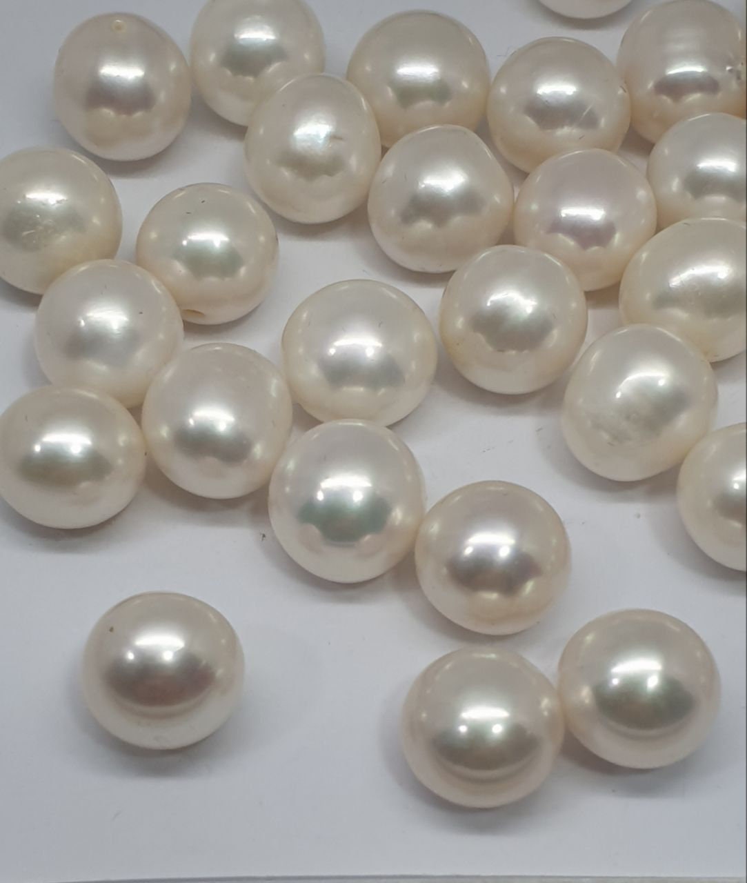 Perle de culture d'eau douce ovale baroque AAA, non percée, 12-14 mm - Lustre supérieur - Prix unitaire - Boucles d'oreilles en perles