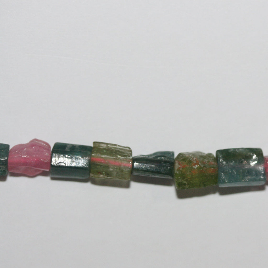 Cuentas de prisma de ladrillo liso de turmalina St. de 16", 6 x 4 mm, aprox., hilo de 40 cm.