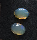 2 pcs  Oval  Opal Cabochons 8x6mm - Natural Untreated Gemstone - Opal Cabochon