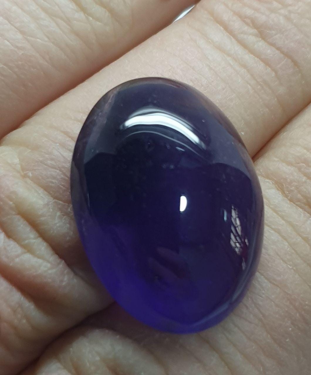 Top Quality African Amethyst Oval Cabochon 23.1x17.3x16.5mm.-(26ct).