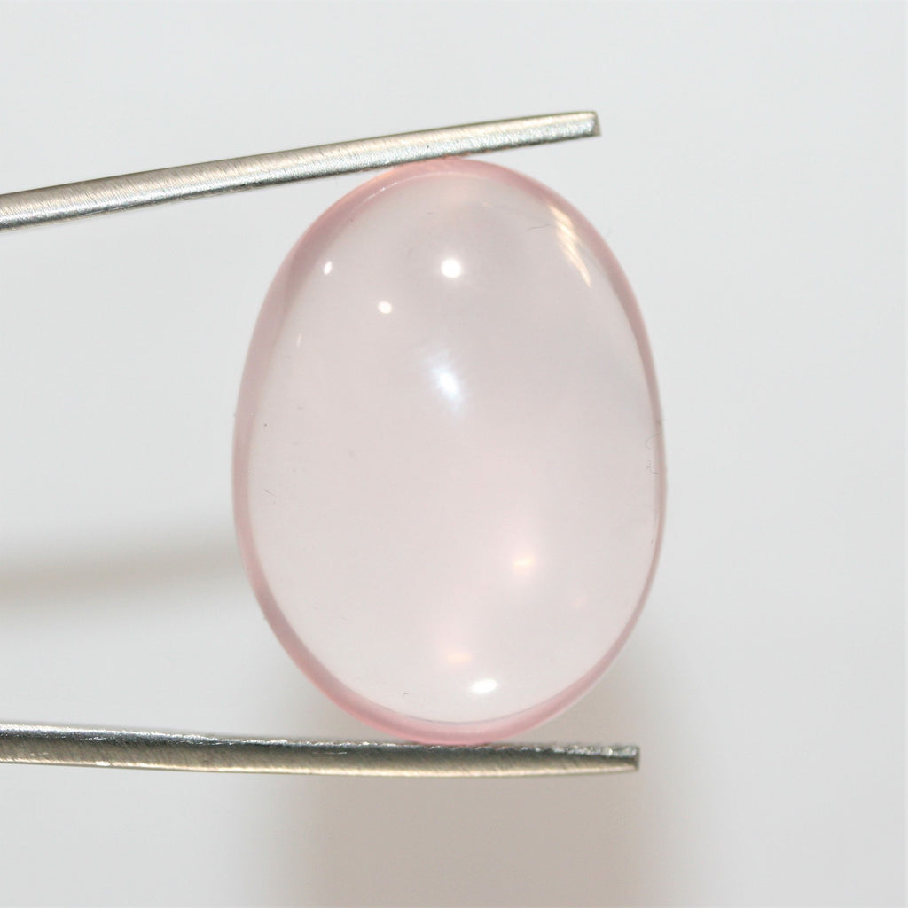 Rose Quartz Smooth Oval Cabochon 26x19mm.Approx. (35.06 ct.)