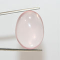 Rose Quartz Smooth Oval Cabochon 26x19mm.Approx. (35.06 ct.)