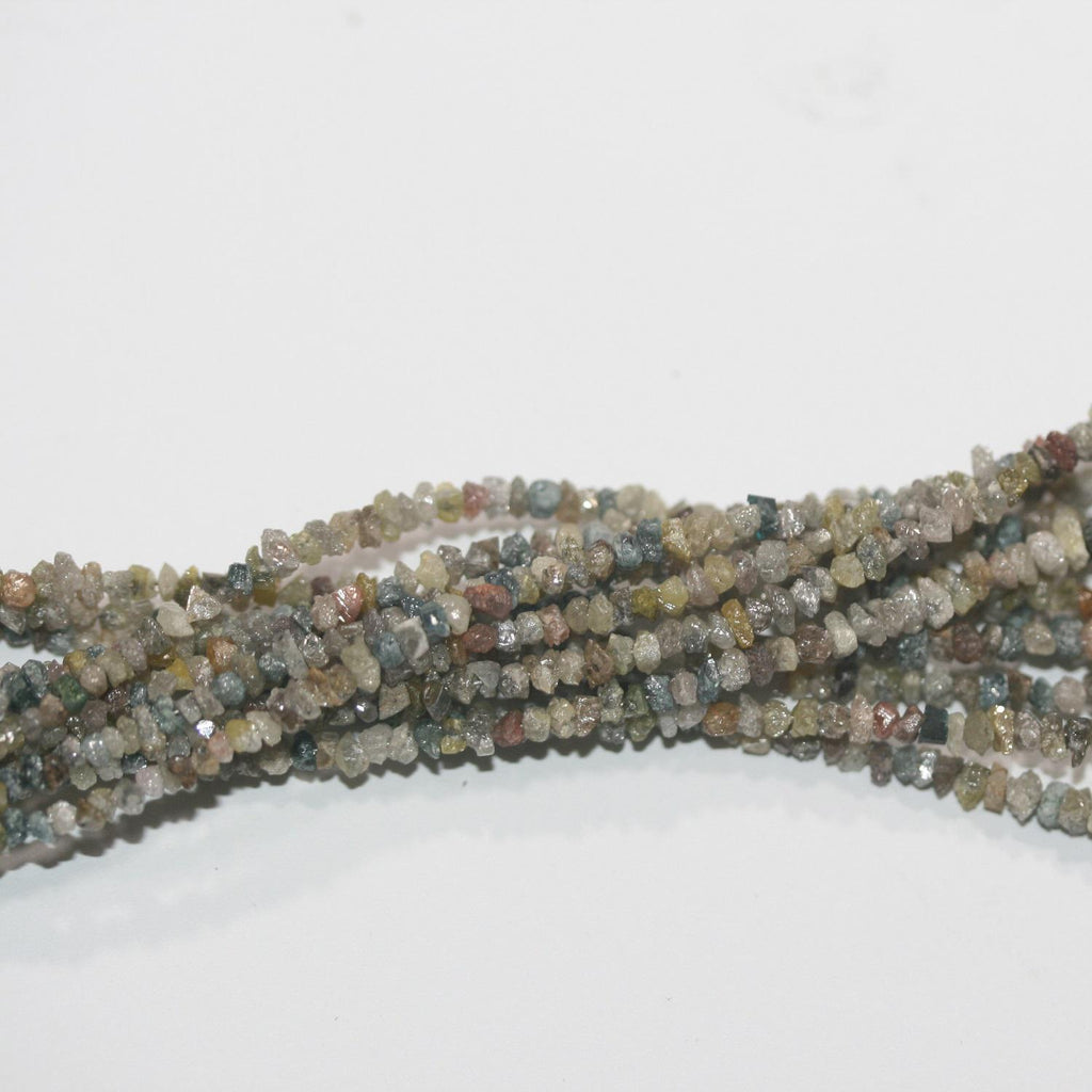 14" St Gray Diamond Unpolish 1.5-2.5mm.-Strand 38cm.-Item.7296