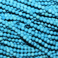 Brin de perles rondes en howlite de 15 pouces, 2,5 mm.