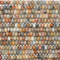 15" St Crazy Agate Smooth Rondelle Beads 8x5mm.- Strand 39cm.