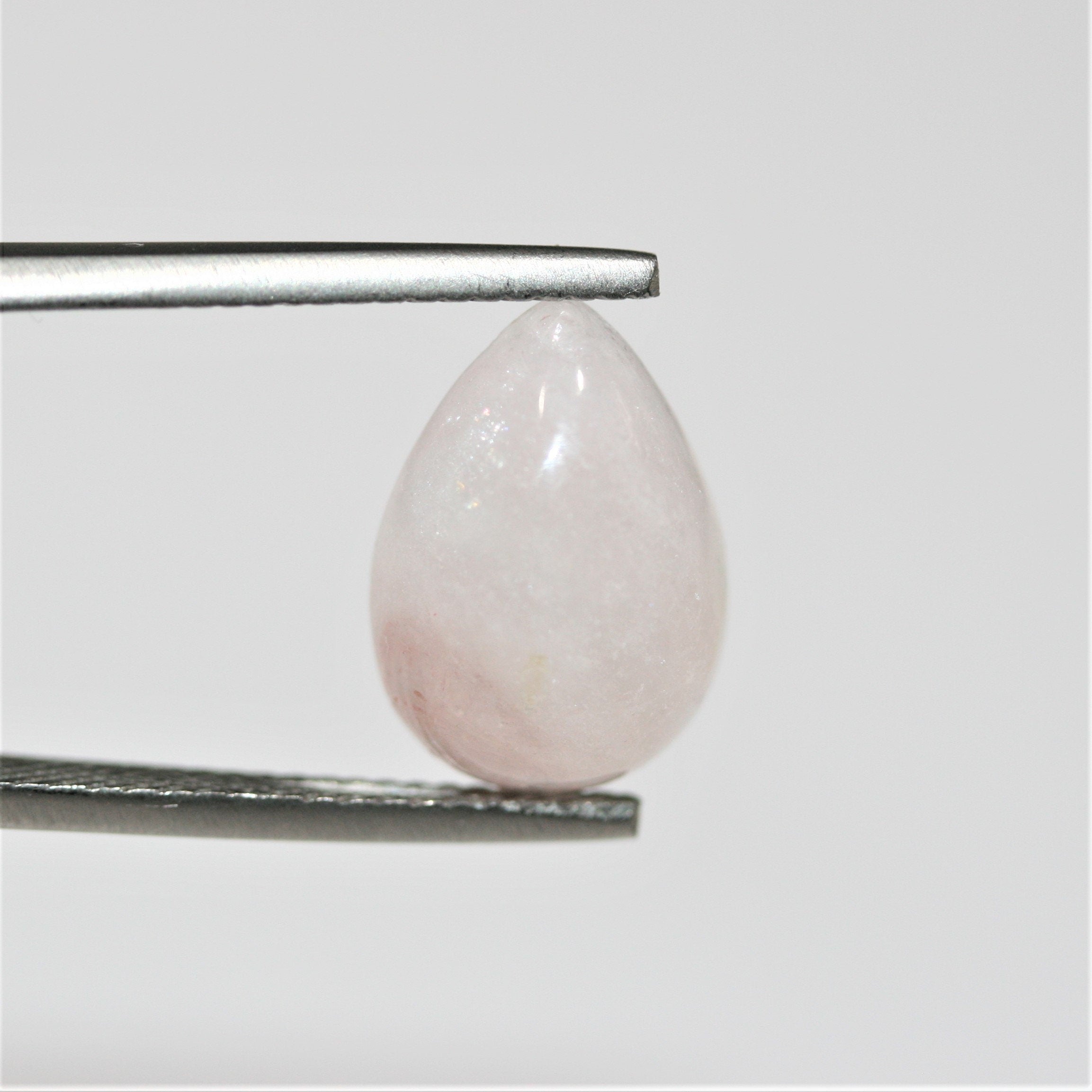 Morganite Smooth Drop Cabochon 14x10mm. (6 Pieces)
