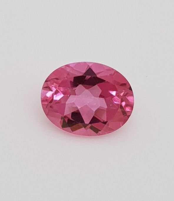 1 Pair AAA Pink Topaz Faceted Oval 10x8mm - Gems Gemstones Wholesale