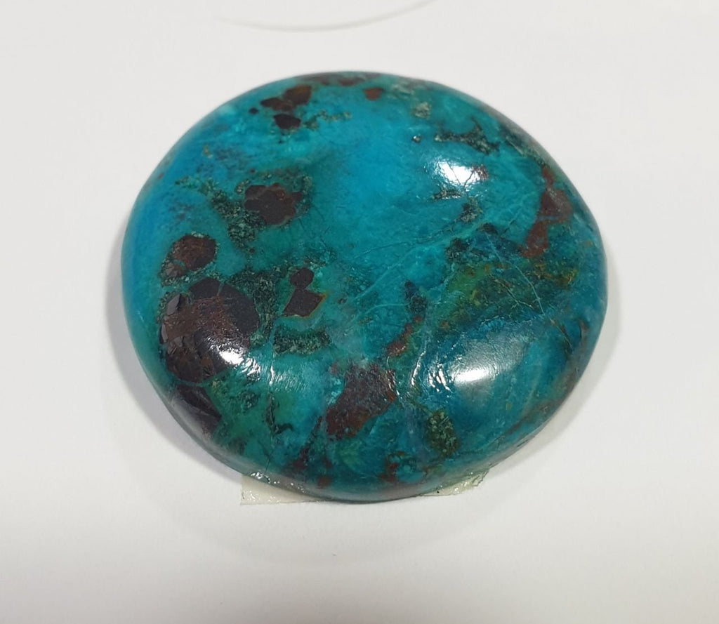 Chrysocolla Oval Cabochon 25.6mm 30.5ct Natural Gem From Peru- Rare Gemstone Cabochon Wholesale