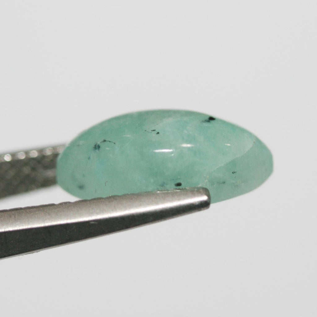 Lote de 8 Piezas Cabujón Amazonita Marquesa 14x7mm.-( 8 Piezas )