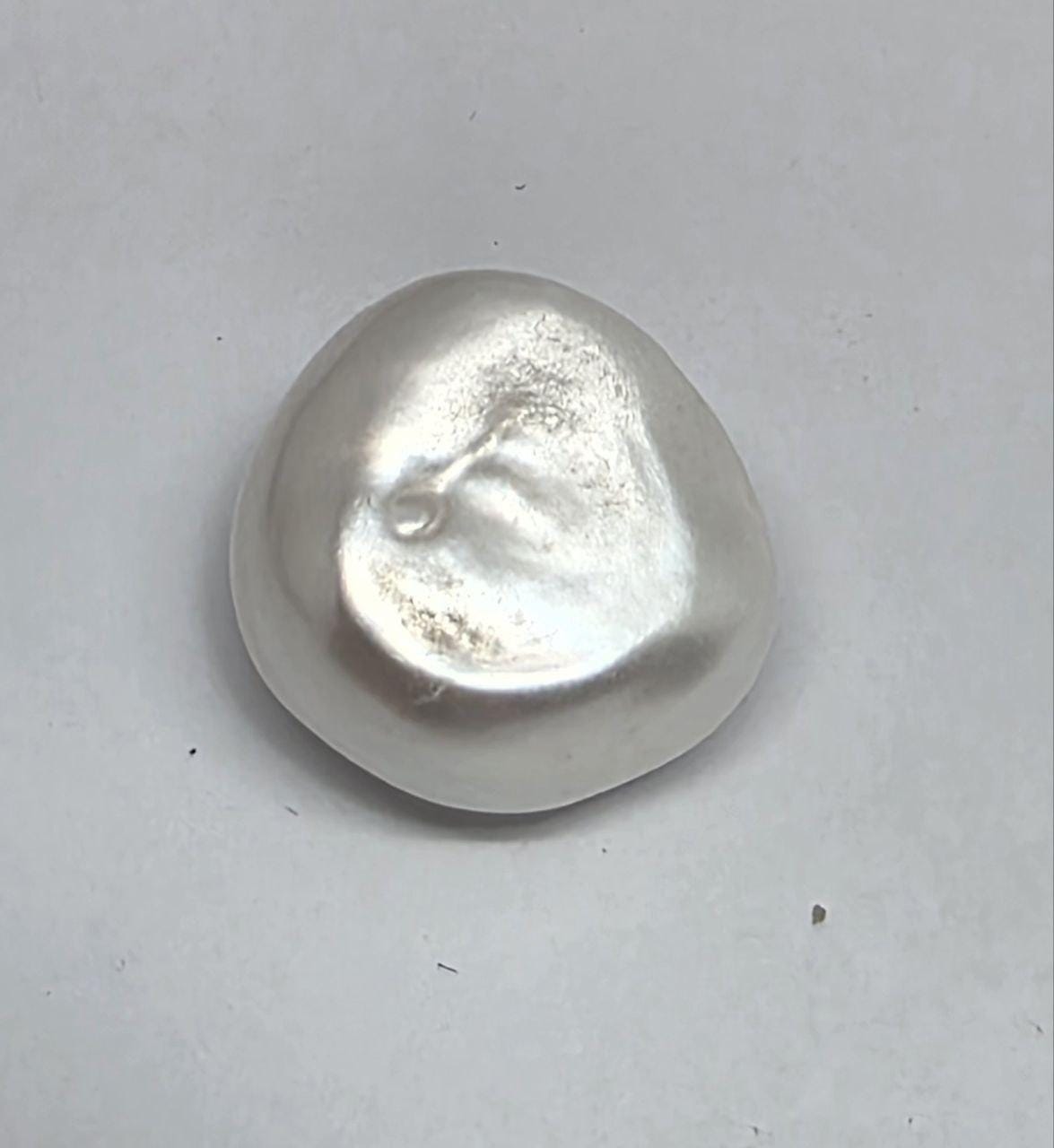 Perle baroque d'eau douce AAA, non percée, 15 x 13,3 mm (14,7 ct) - Perle naturelle - Prix unitaire - Boucles d'oreilles en perles