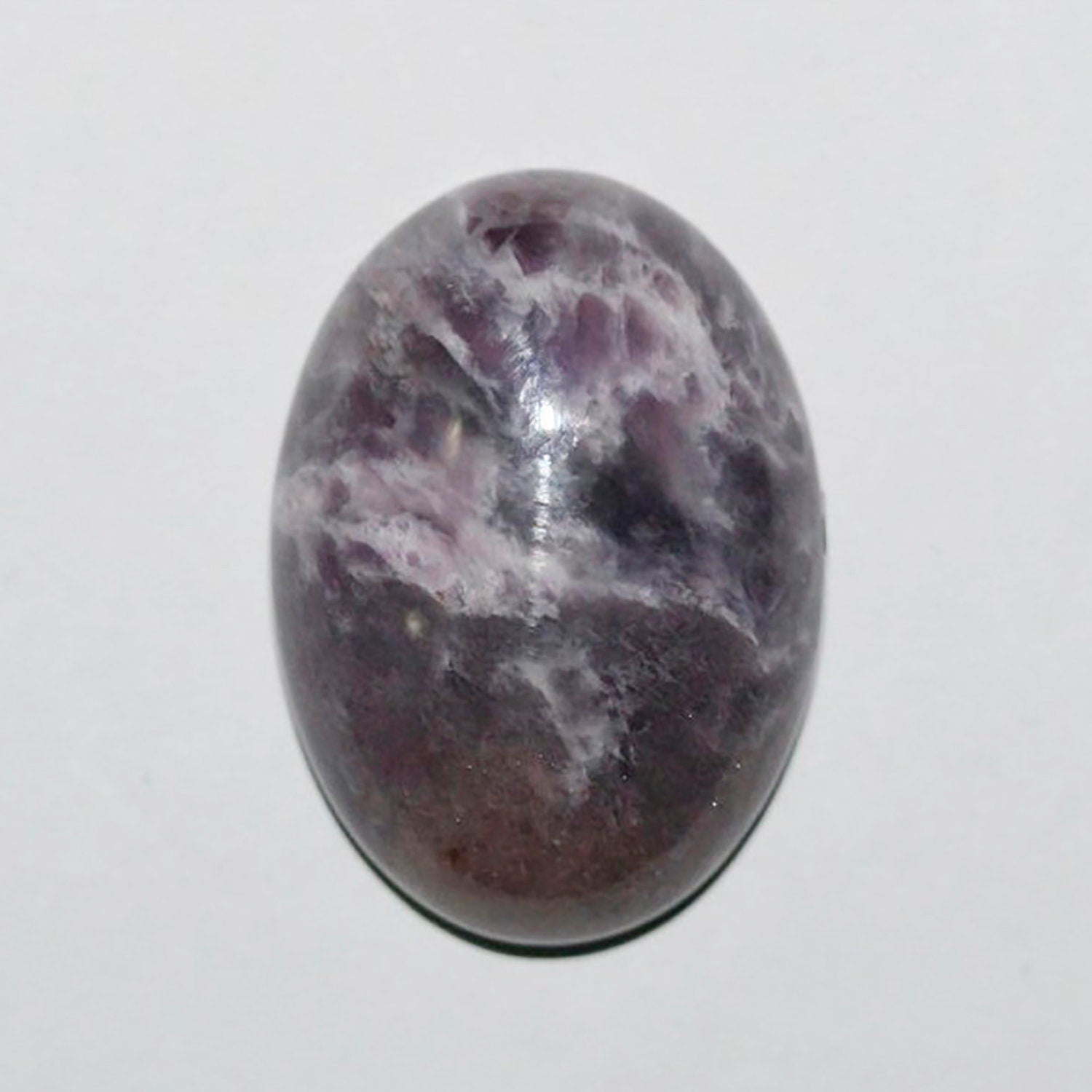 Lote de 4 cabujones ovalados de amatista (4 piezas) 25 x 18 mm.