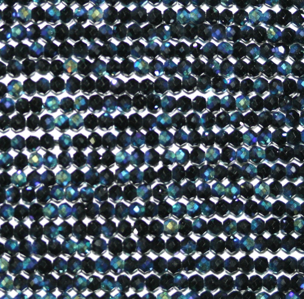 13" Strand Multicolor Spinel Faceted Round Beads 2.5mm. -