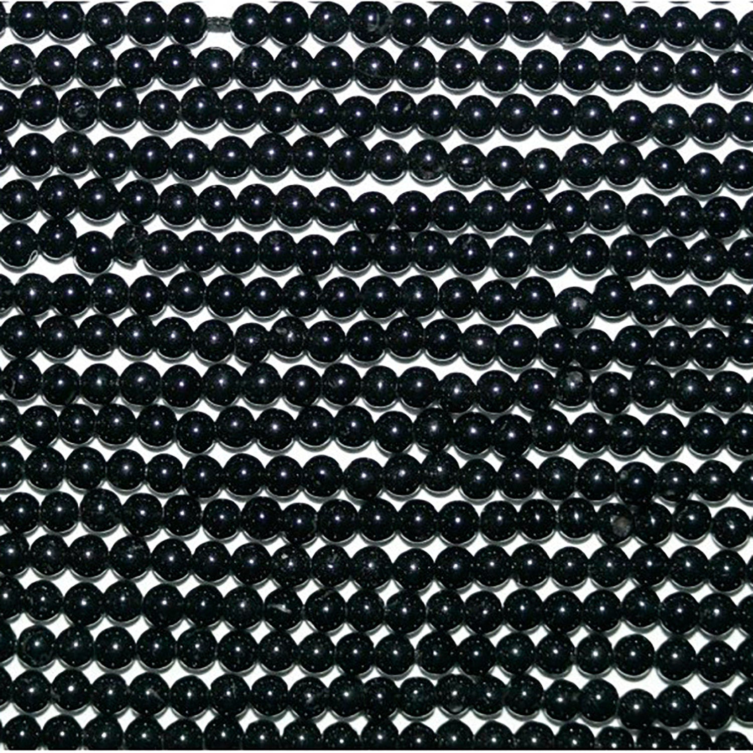 13" St Spinel Smooth Round Beads 3mm.-Strand 34mm