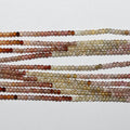 13" St Multi Sapphire Faceted Rondelle Beads  1.8X1.2mm.