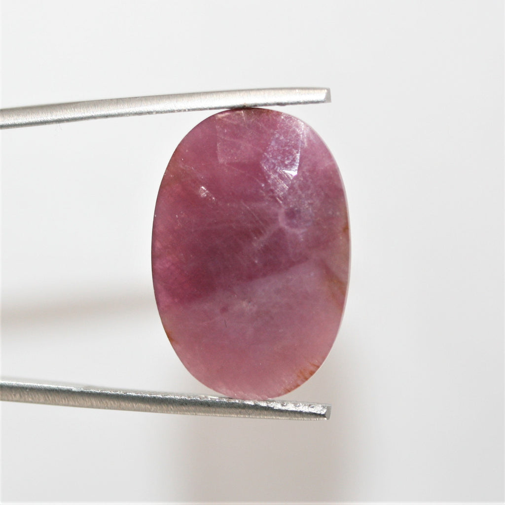 Ruby Faceted Oval Cabochon 23x15.5mm. ( 23.3 ct) - 1 Pair