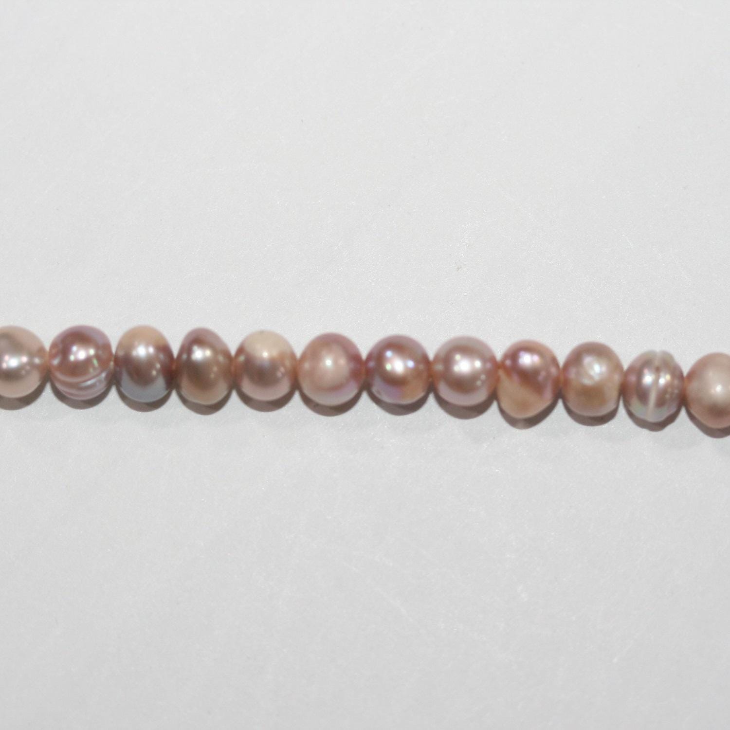 13" St Freshwater Multicolor Round Pearl 4-5mm.-Strand 36cm.-Item.14768-Natural Pearls wholesale Prices