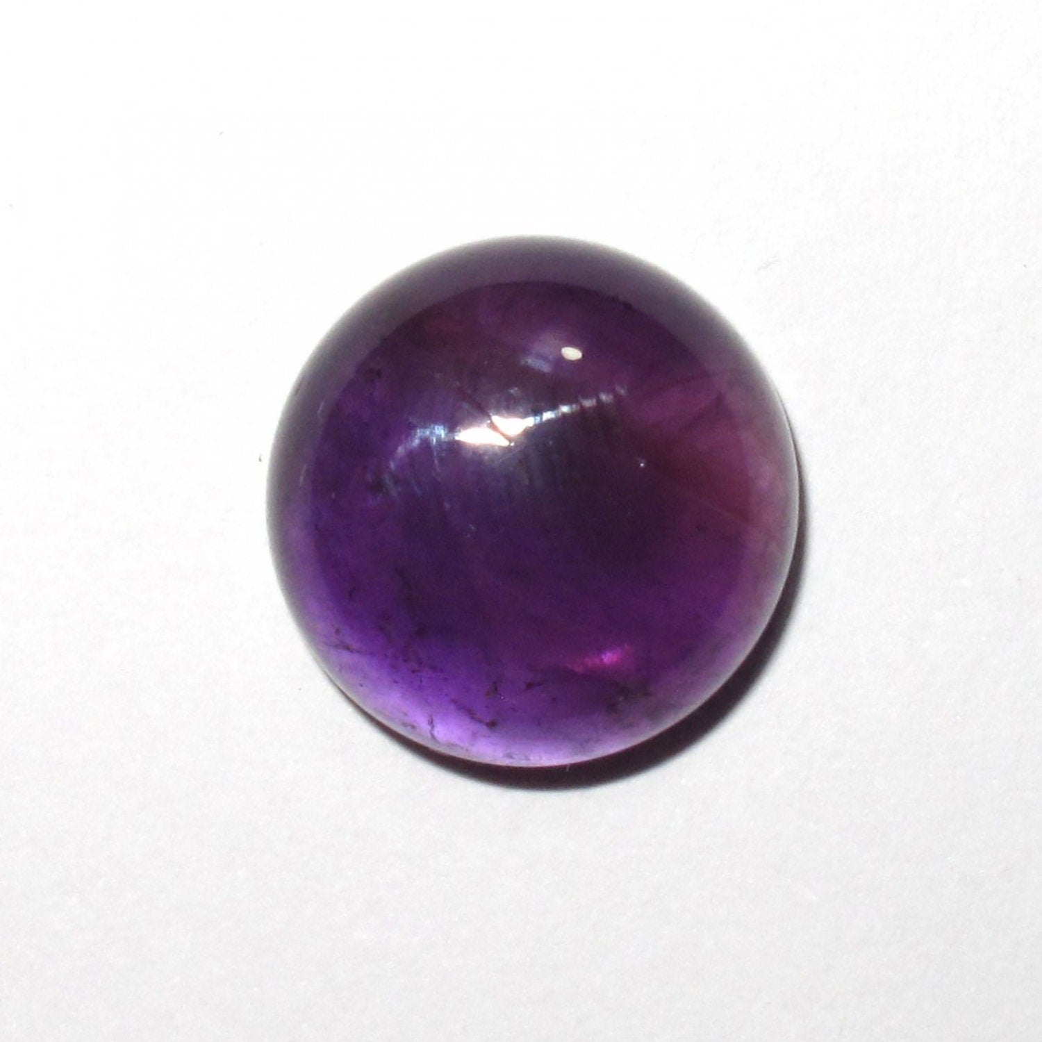 Lote de 4 cabujones redondos de amatista de 12 mm. (4 uds.)